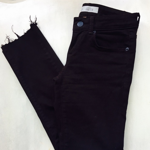 Topshop Denim - Top Shop Mid Rise Ankle Raw Hem Jeans